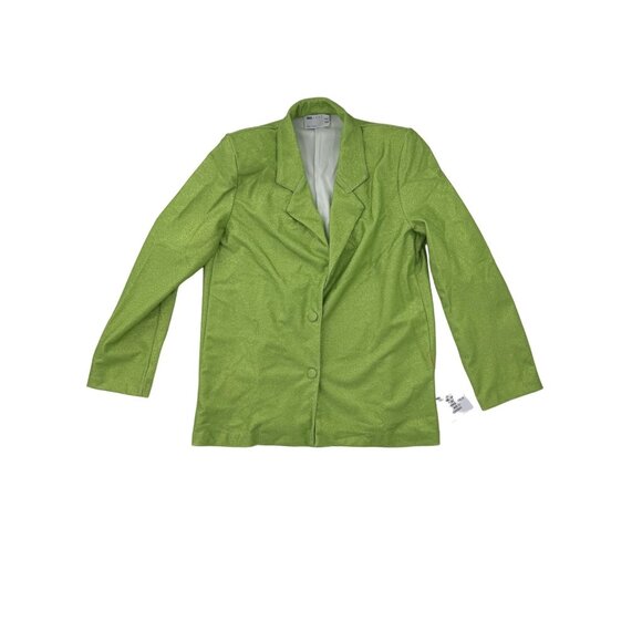 NWT - ASOS Luxe Green Shimmer Blazer Jacket  Size M - Picture 11 of 11
